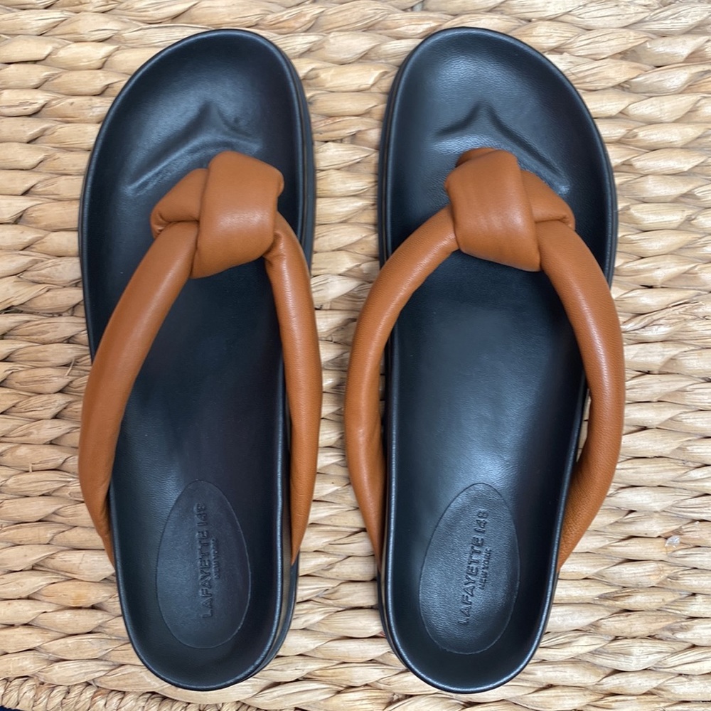Layfayette 148 New York leather sandals NWT
